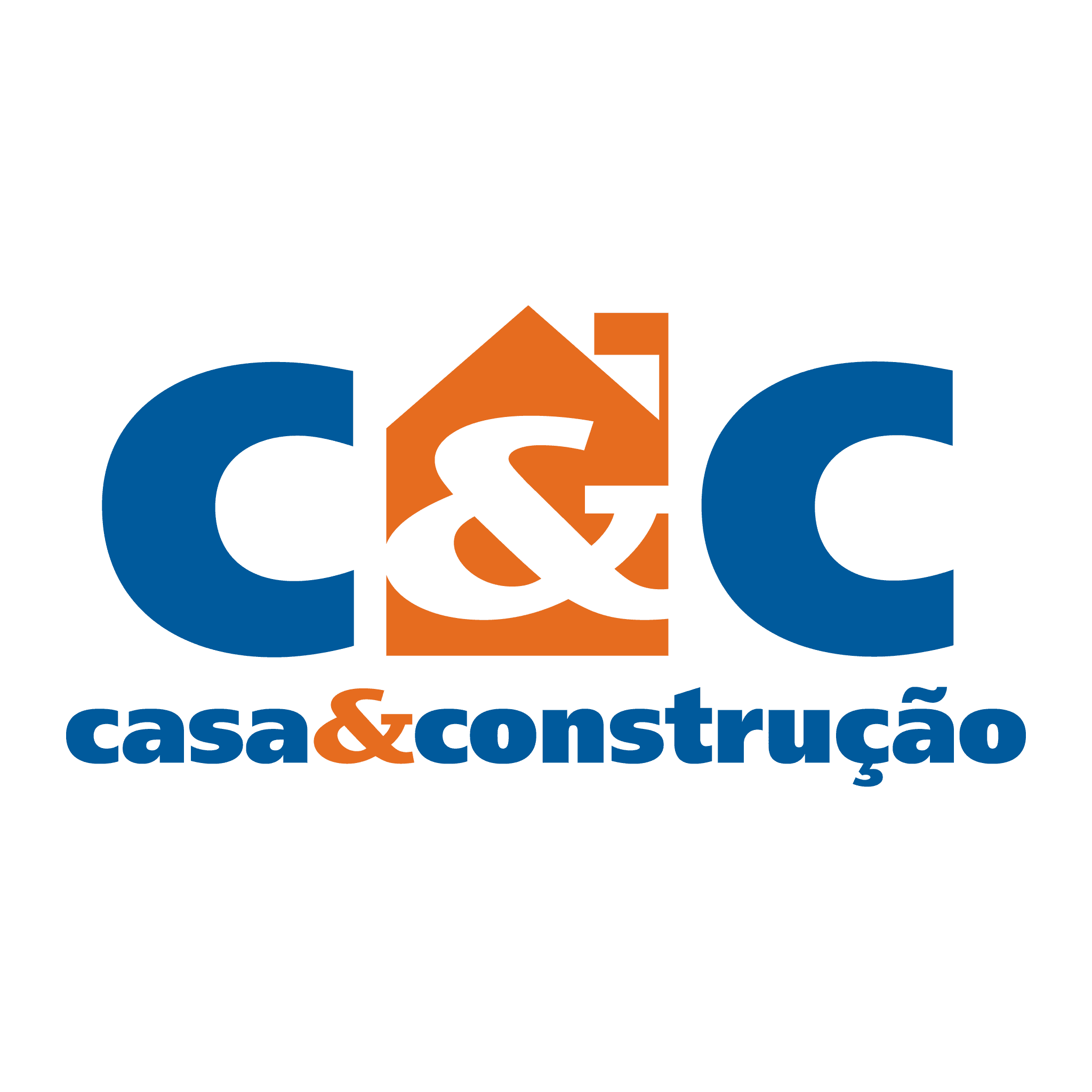 logotipo c&c casa e construcao